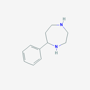 molecular formula C11H16N2 B8764686 5-Phenyl-[1,4]diazepane 