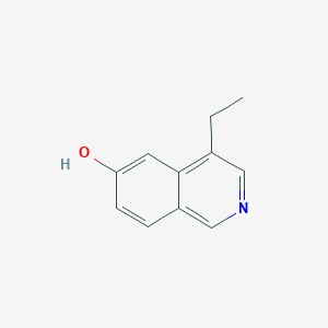 molecular formula C11H11NO B8764719 4-Ethyl-isoquinolin-6-ol 