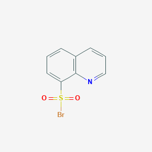 molecular formula C9H6BrNO2S B8764724 Quinoline-8-sulfonyl bromide CAS No. 65768-80-1