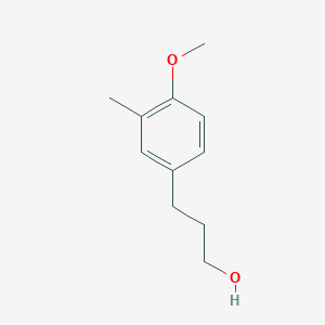 molecular formula C11H16O2 B8764746 3-(4-Methoxy-3-methylphenyl)-1-propanol 