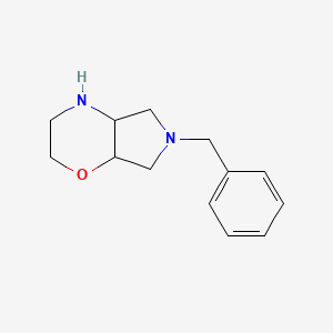 molecular formula C13H18N2O B8764754 6-Benzyloctahydropyrrolo[3,4-b][1,4]oxazine 