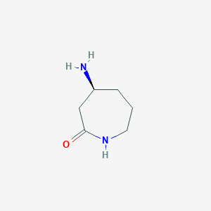 molecular formula C6H12N2O B8764765 (S)-4-Aminoazepan-2-one 