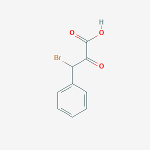 molecular formula C9H7BrO3 B8764769 3-Bromo-2-oxo-3-phenylpropanoic acid 