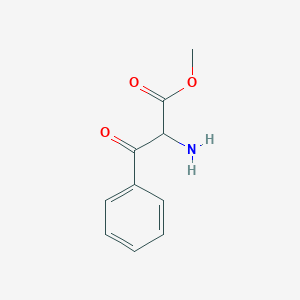molecular formula C10H11NO3 B8764777 2-Amino-3-oxo-3-phenylpropionic acid methylester 