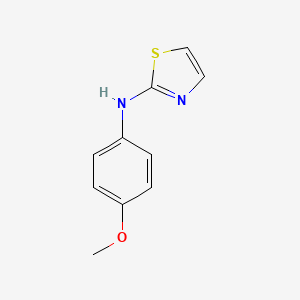 molecular formula C10H10N2OS B8764795 (4-Methoxy-phenyl)thiazol-2-yl-amine CAS No. 63615-92-9
