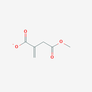 molecular formula C6H7O4- B8764804 2-Methylene-succinate 4-methyl ester 