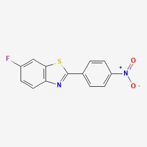 B8764848 6-Fluoro-2-(4-nitrophenyl)benzo[D]thiazole CAS No. 343975-46-2