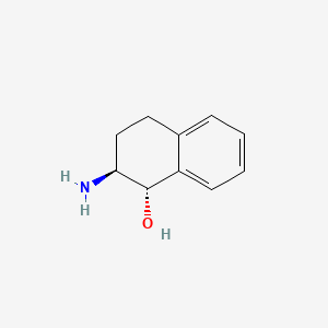 molecular formula C10H13NO B8764863 trans-(1S,2S)-2-Amino-1,2,3,4-tetrahydronaphthalen-1-OL CAS No. 21884-39-9