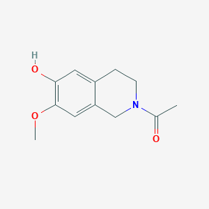 molecular formula C12H15NO3 B8764899 N-Acetyl-6-hydroxy-7-methoxy-1,2,3,4-tetrahydroisoquinoline 