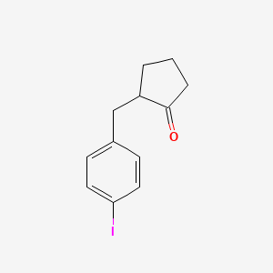 molecular formula C12H13IO B8764914 2-(4-Iodobenzyl)cyclopentanone 