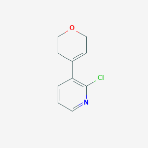 molecular formula C10H10ClNO B8764922 2-chloro-3-(3,6-dihydro-2H-pyran-4-yl)pyridine 