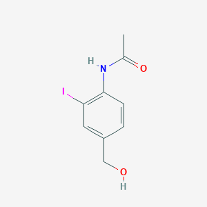 molecular formula C9H10INO2 B8765005 N-(4-(Hydroxymethyl)-2-iodophenyl)acetamide 