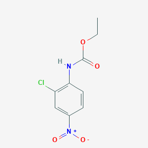 molecular formula C9H9ClN2O4 B8765085 ethyl N-(2-chloro-4-nitrophenyl)carbamate 