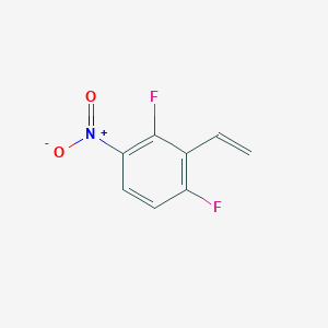 molecular formula C8H5F2NO2 B8765142 1,3-Difluoro-4-nitro-2-vinylbenzene 