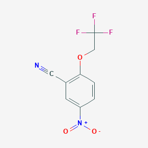 B8765164 5-Nitro-2-(2,2,2-trifluoroethoxy)benzonitrile CAS No. 84328-69-8