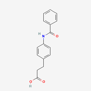 3-{4-[(Phenylcarbonyl)amino]phenyl}propanoic acid