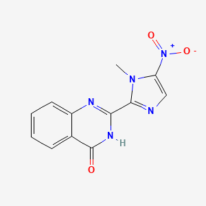 2-(1-Methyl-5-nitro-1H-imidazol-2-yl)quinazolin-4(1H)-one