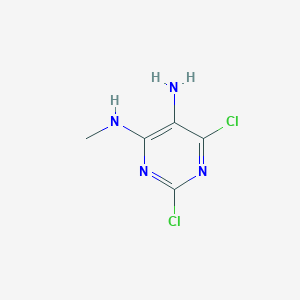 molecular formula C5H6Cl2N4 B8765237 2,6-dichloro-N4-methylpyrimidine-4,5-diamine 
