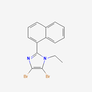 molecular formula C15H12Br2N2 B8765258 4,5-Dibromo-1-ethyl-2-(naphthalen-1-yl)-1H-imidazole CAS No. 906477-08-5