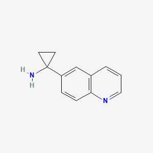 molecular formula C12H12N2 B8765274 1-(6-quinolinyl)Cyclopropanamine CAS No. 1313726-10-1