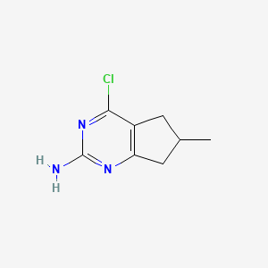 4-chloro-6-methyl-6,7-dihydro-5H-cyclopenta[d]pyrimidin-2-amine