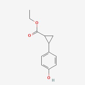 Ethyl 2-(4-hydroxyphenyl)cyclopropane-1-carboxylate