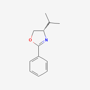 molecular formula C12H15NO B8765348 (S)-4-isopropyl-2-phenyloxazoline CAS No. 155049-17-5