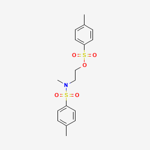 molecular formula C17H21NO5S2 B8765383 p-Toluenesulfonamide, N-(2-hydroxyethyl)-N-methyl-, p-toluenesulfonate CAS No. 3559-06-6