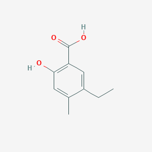 molecular formula C10H12O3 B8765423 5-Ethyl-2-hydroxy-4-methylbenzoic acid CAS No. 58138-48-0