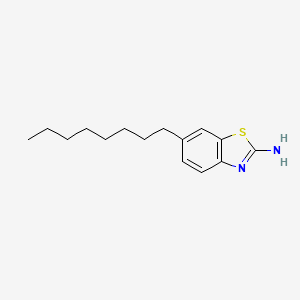 molecular formula C15H22N2S B8765501 6-Octylbenzo[d]thiazol-2-amine CAS No. 113120-25-5