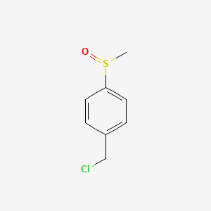 molecular formula C8H9ClOS B8765512 p-Methylsulfinylbenzyl chloride CAS No. 58472-47-2