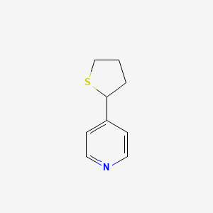 molecular formula C9H11NS B8765564 4-(Thiolan-2-yl)pyridine 