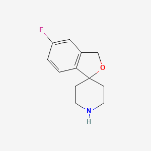 molecular formula C12H14FNO B8765576 5-Fluoro-3H-spiro[isobenzofuran-1,4'-piperidine] 
