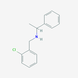 molecular formula C15H16ClN B087656 (2-氯苄基)(1-苯乙基)胺 CAS No. 13541-05-4