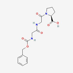 molecular formula C17H21N3O6 B8765606 ((Benzyloxy)carbonyl)glycylglycyl-L-proline 