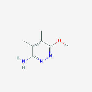 molecular formula C7H11N3O B8765676 6-Methoxy-4,5-dimethylpyridazin-3-amine 