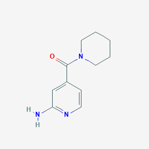 molecular formula C11H15N3O B8765730 (2-Amino-pyridin-4-yl)-piperidin-1-yl-methanone 