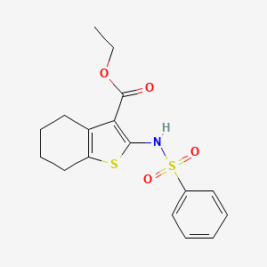 Ethyl 2-(benzenesulfonamido)-4,5,6,7-tetrahydrobenzothiophene-3-carboxylate