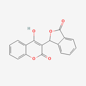 molecular formula C17H10O5 B8765756 3-(1-Oxo-3H-isobenzofuran-3-yl)-4-hydroxycoumarin 
