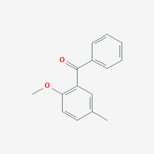 molecular formula C15H14O2 B8765810 (2-Methoxy-5-methylphenyl)(phenyl)methanone CAS No. 4072-13-3