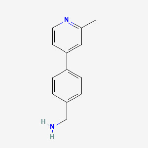 molecular formula C13H14N2 B8765851 (4-(2-Methylpyridin-4-yl)phenyl)methanamine 
