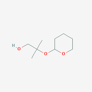 molecular formula C9H18O3 B8765900 2-methyl-2-(tetrahydro-2H-pyran-2-yloxy)-1-propanol 