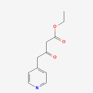 molecular formula C11H13NO3 B8765965 3-Oxo-4-pyridin-4-yl-butyric acid ethyl ester CAS No. 244638-98-0