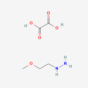molecular formula C5H12N2O5 B8765979 (2-Methoxyethyl)hydrazine; oxalic acid 