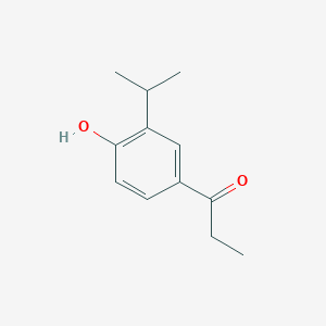 molecular formula C12H16O2 B8766005 1-(4-Hydroxy-3-isopropylphenyl)propan-1-one 