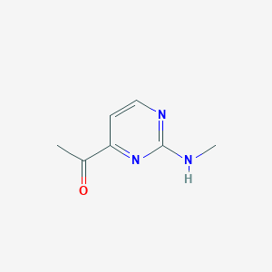 molecular formula C7H9N3O B8766105 1-(2-(Methylamino)pyrimidin-4-yl)ethanone 
