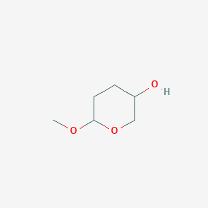molecular formula C6H12O3 B8766131 2H-Pyran-3-ol, tetrahydro-6-methoxy- CAS No. 28194-32-3