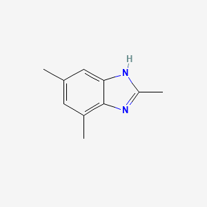 molecular formula C10H12N2 B8766146 2,5,7-Trimethyl-1H-benzimidazole 