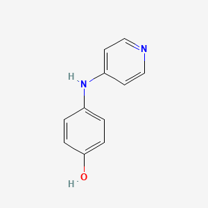 molecular formula C11H10N2O B8766153 4-(4-Pyridylamino)phenol 