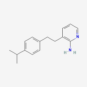 molecular formula C16H20N2 B8766172 3-{2-[4-(1-Methylethyl)phenyl]ethyl}pyridin-2-amine 
